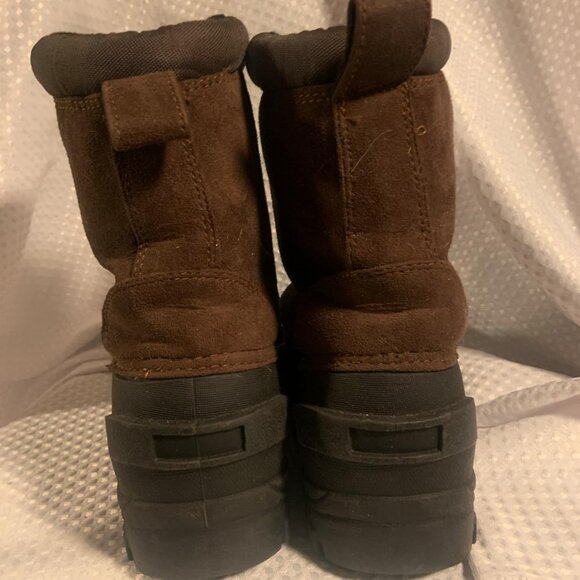 Men's Size 10 Snowboots Waterproof Rubber Lowers zipup Leather Uppers Thinsulate - Picture 2 of 4